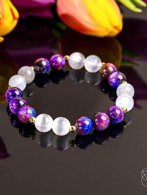 Cosmic Energy Amplifier - Galaxy Tiger’s Eye Bracelet